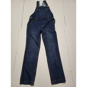 FAT FACE DENIM Overalls Sz 8 Girls Young Crew Blue Denim Jean Bib